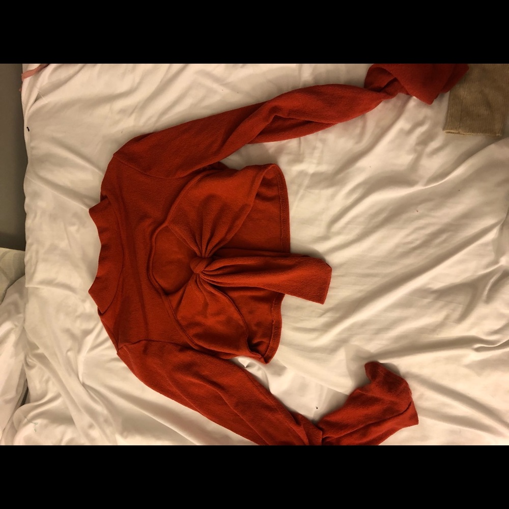 Long sleeve crop top